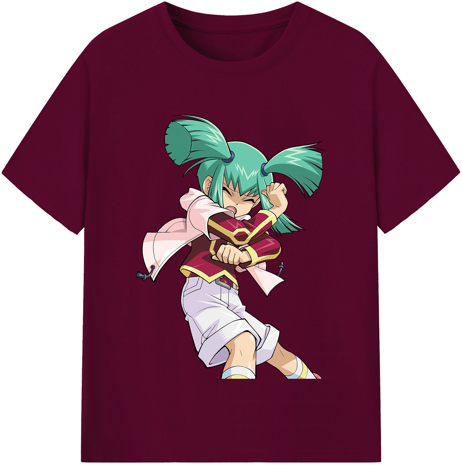 （画像用） 遊☆戯☆王 Yu-Gi-Oh! レディースカジュアルプリントTシャツ（綿100％）